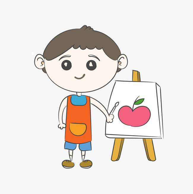650x651 cartoon hand drawn learning drawing little boy image - Little Boy Cartoon Drawing