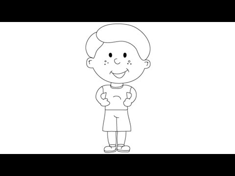 480x360 How To Draw A Boy - Little Boy Drawing