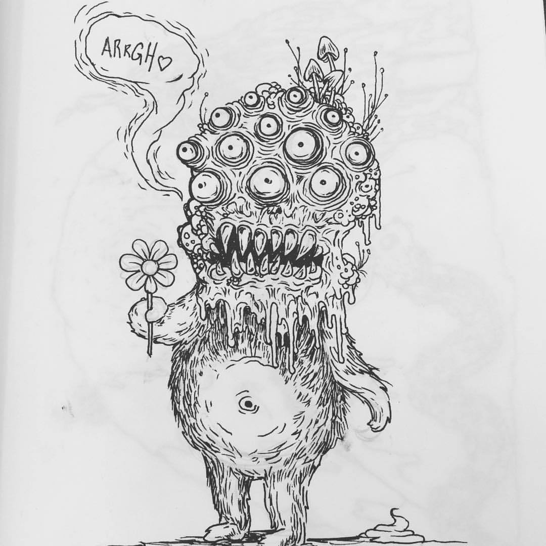 1080x1080 Creepy Little Drawings - Little Drawings