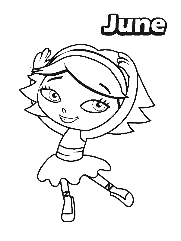 600x800 June From Little Einsteins Coloring Page - Little Einsteins Drawing