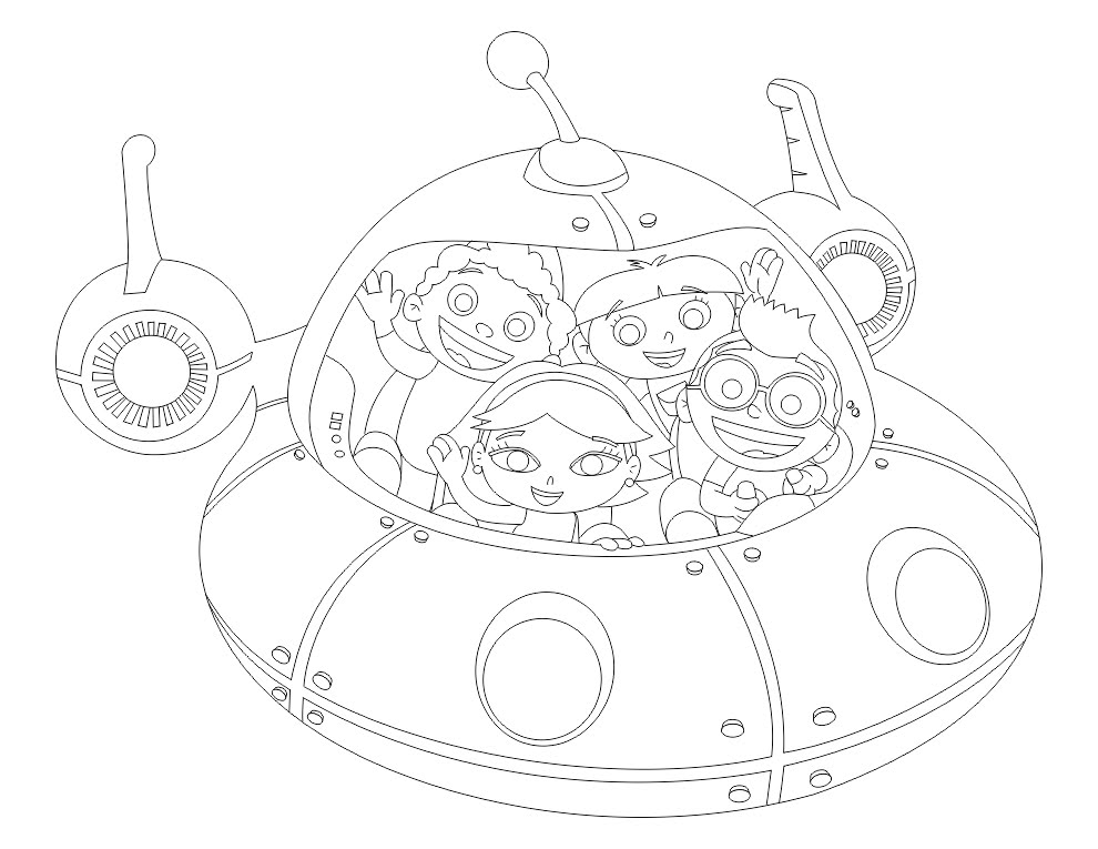 990x765 Coloring Pages Little Einsteins - Little Einsteins Drawing