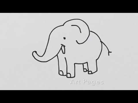 480x360 how to draw baby elephant in less than seconds world - Little Elephant Drawing