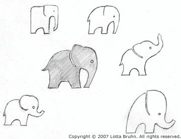 360x278 Little Elephant Drawing - Little Elephant Drawing