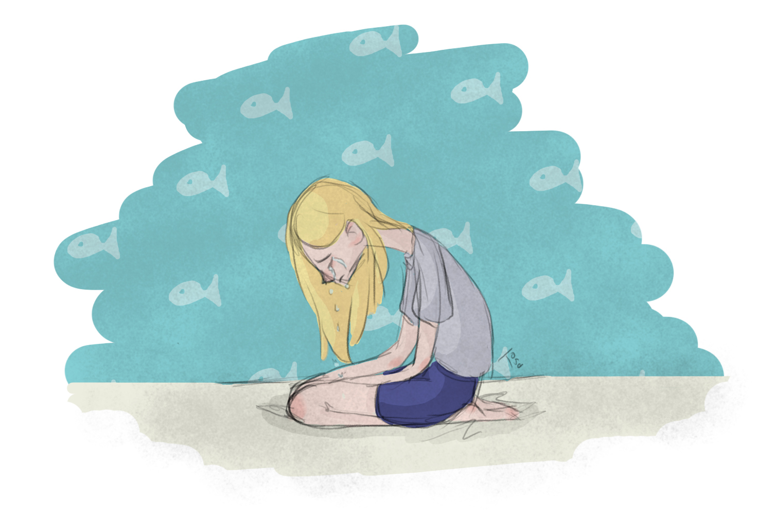 1506x1005 Sad Little Girl Crying Drawing Photo Drawing Skill - Little Girl Crying Drawing