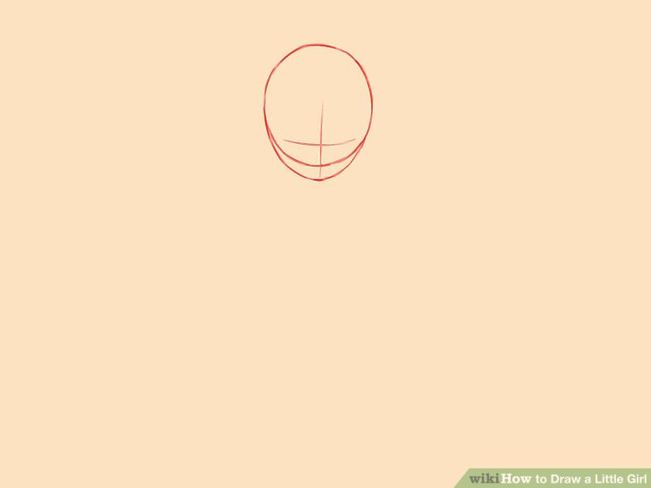 728x546 How To Draw A Little Girl - Little Girl Drawing