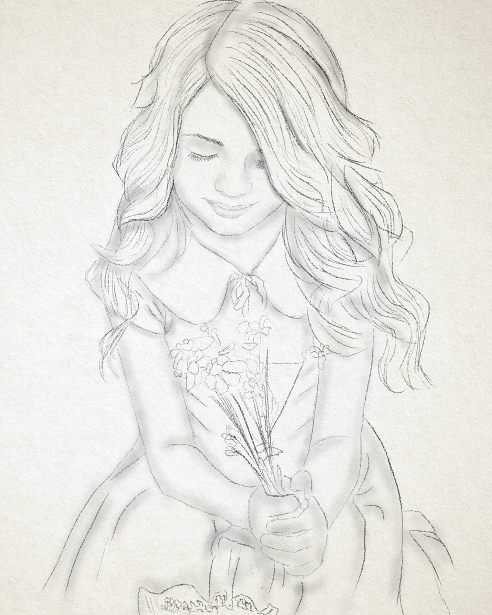 Little Girl Drawing at Explore collection of