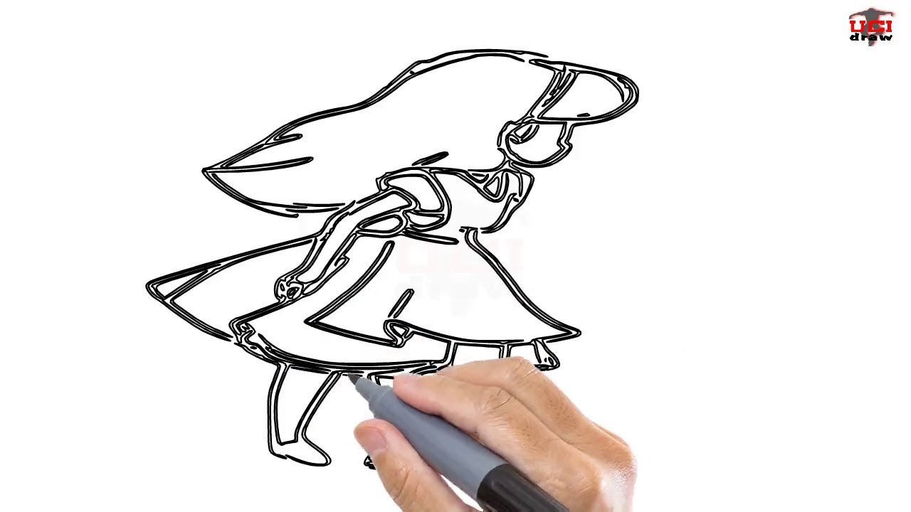 1280x720 How To Draw A Little Girl Easy Step - Little Girl Drawing Easy