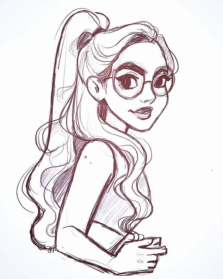 736x920 Small Easy Drawings Best Cute Girl Drawing Ideas - Little Girl Drawing Easy