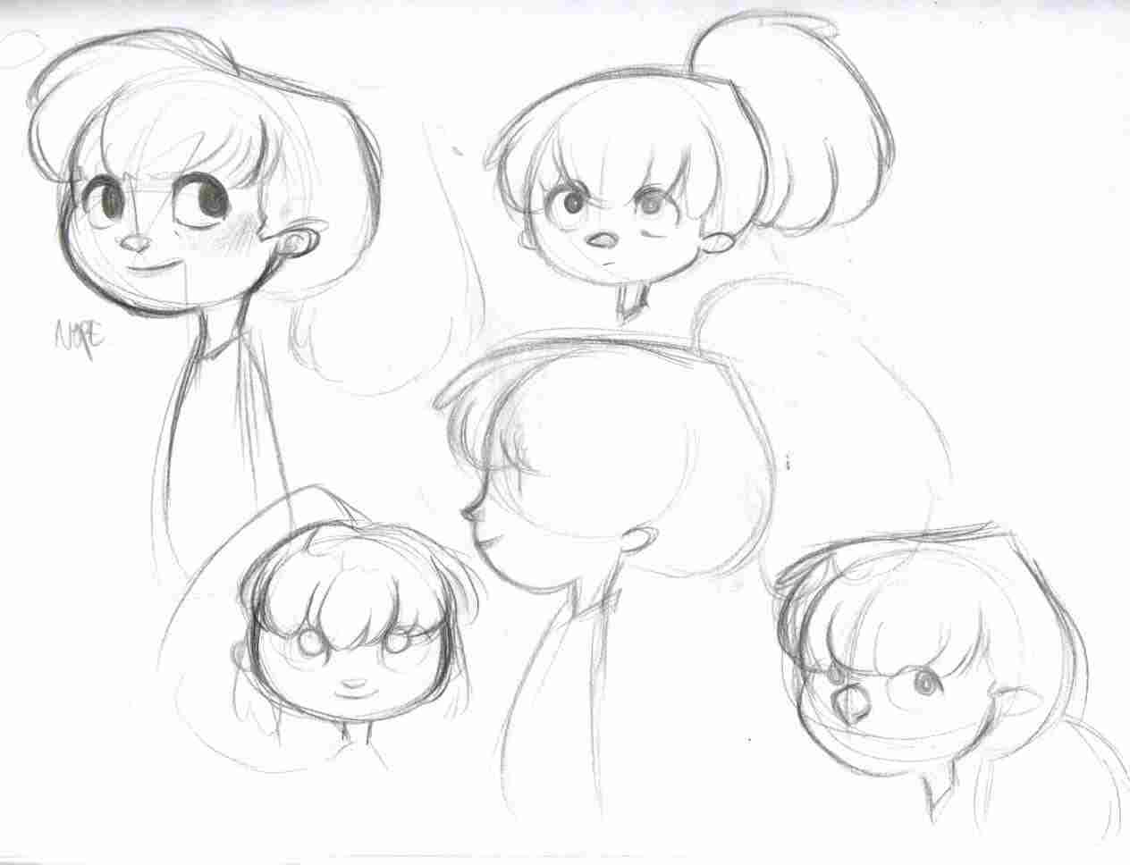 1264x968 Draw A Girl Easy - Little Girl Drawing Easy