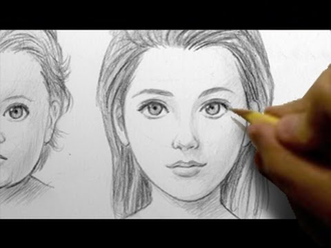 480x360 How To Draw Babies, Teens, Adults - Little Girl Face Drawing