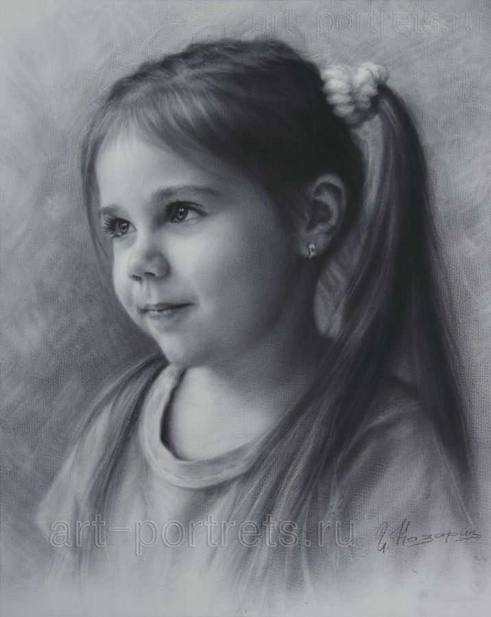 716x900 Female Faces In Portrait Art - Little Girl Face Drawing