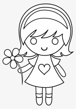 300x429 Little Boy Png Images Png Cliparts Free Download On Seekpng - Little Girl Line Drawing