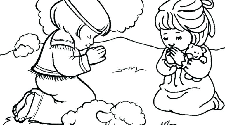 770x430 Little Girl Praying Drawing - Little Girl Praying Drawing