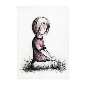 300x300 Little Girls Prayer Drawing - Little Girl Praying Drawing