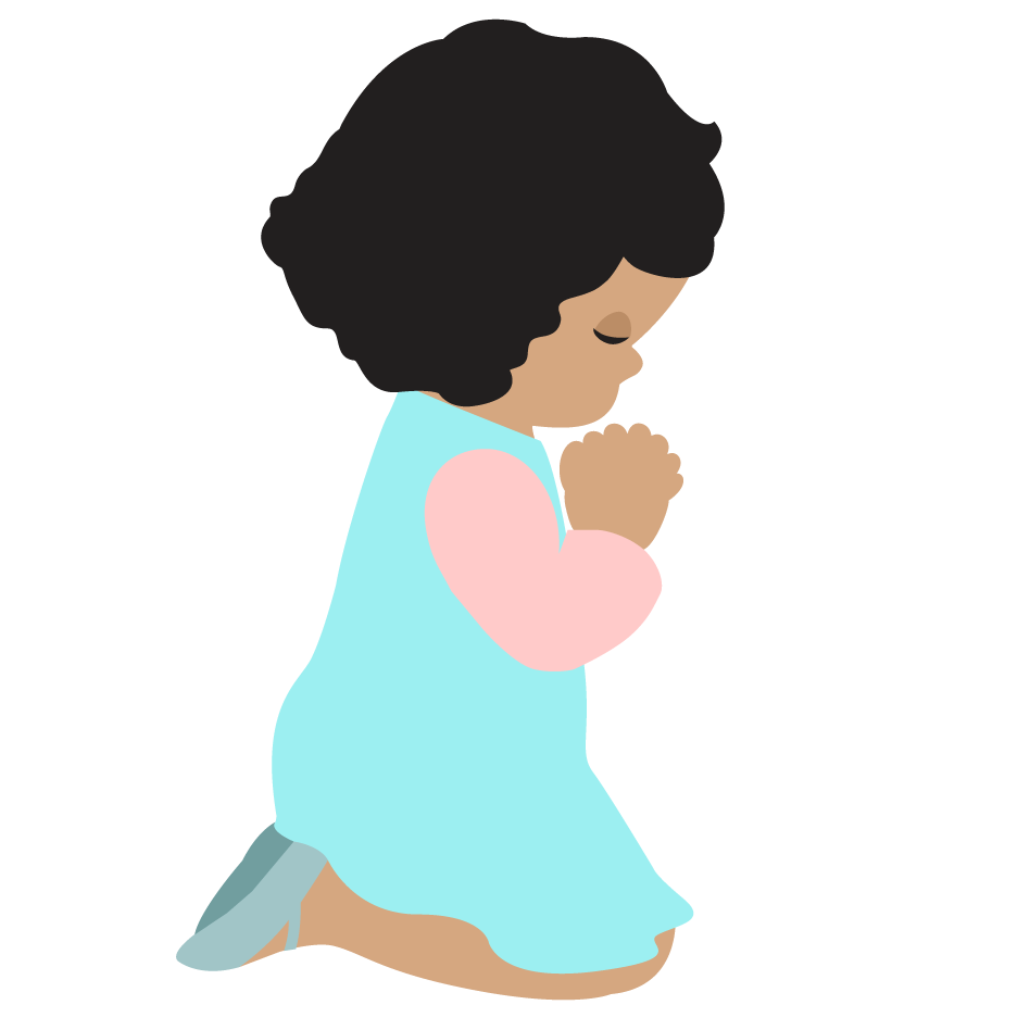 948x948 Little Girl Praying Cross Stock - Little Girl Praying Drawing