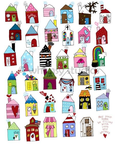 450x563 Make Yourself - Little House Drawing