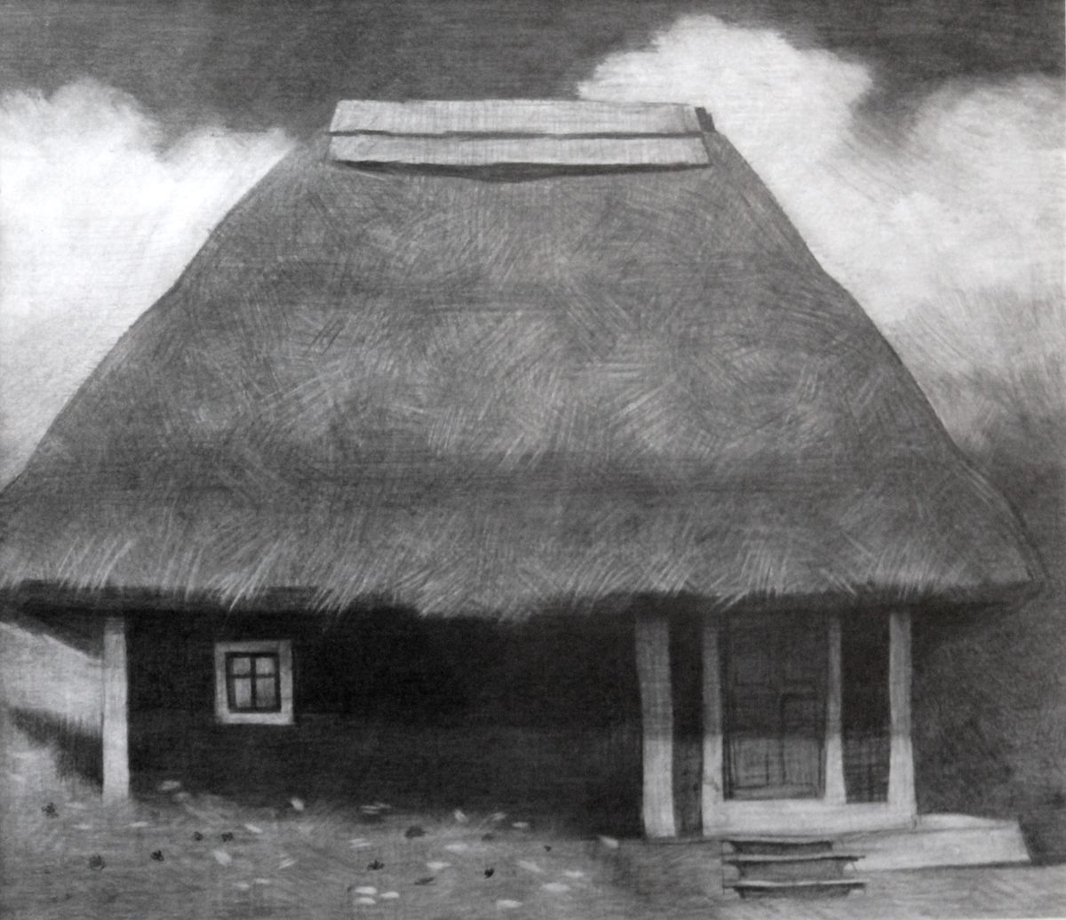 1200x1035 The Little House Drawing - Little House Drawing