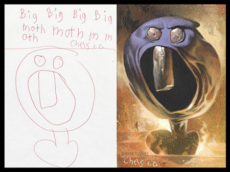 450x336 future serial killers kids' drawings painted realistically - Little Kid Drawings