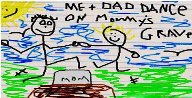 650x333 creepy kid drawings that make you wonder what demons possess - Little Kid Drawings