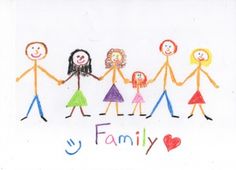236x170 Kids Drawing Happy Family Near Their House Kids Drawings - Little Kid Drawings