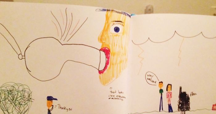 700x368 hilariously inappropriate kids' drawings bored panda - Little Kid Drawings