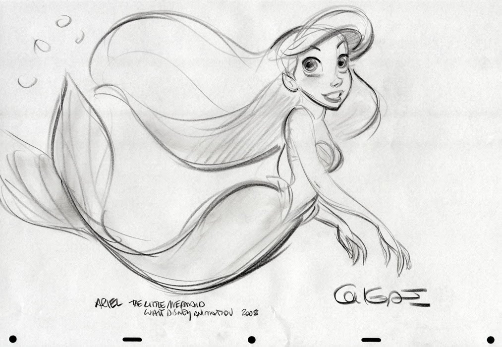 1013x700 Living Lines Library The Little Mermaid - Little Mermaid Drawing Tumblr