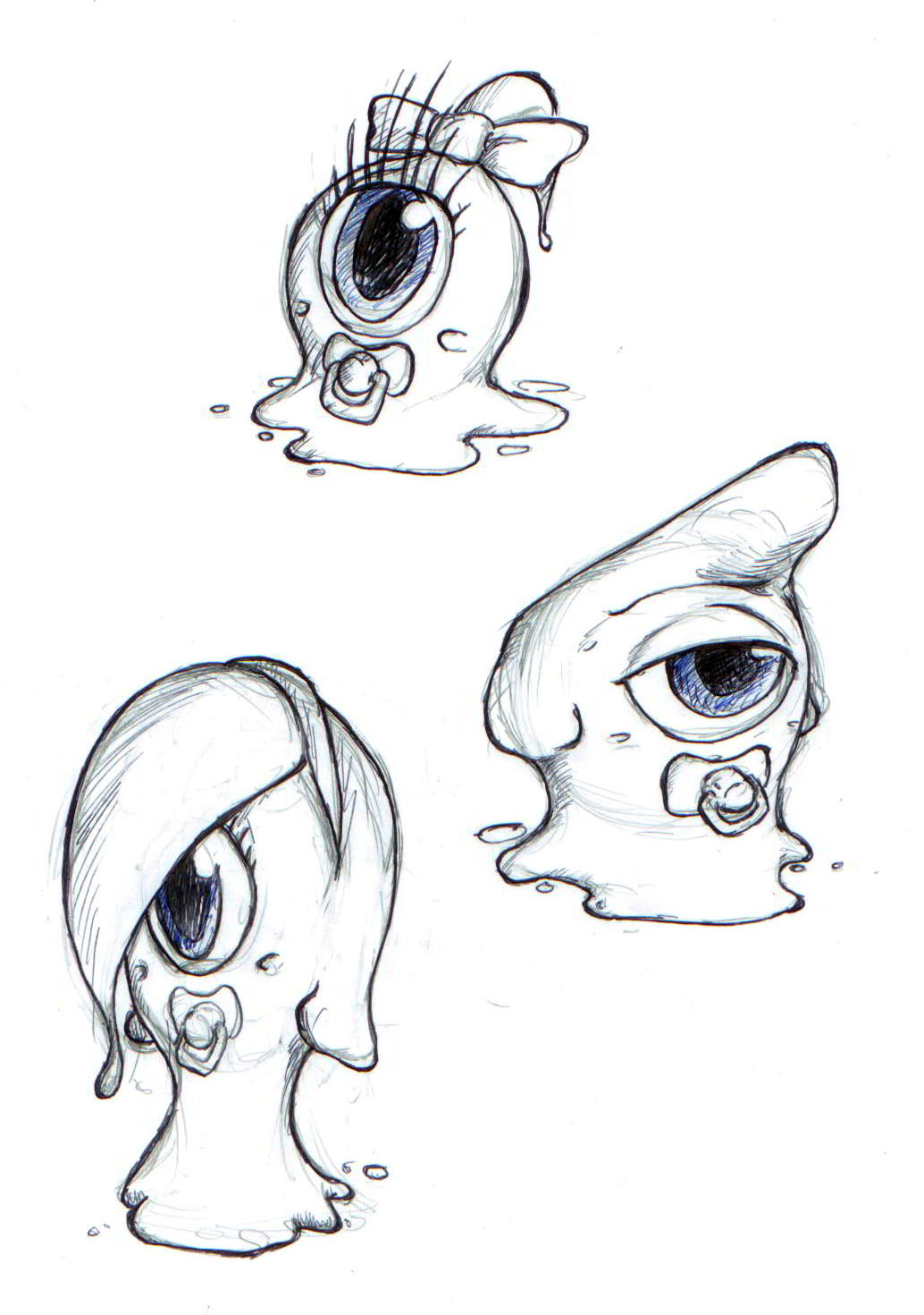 1034x1470 Draw Bit Little Monsters - Little Monster Drawings