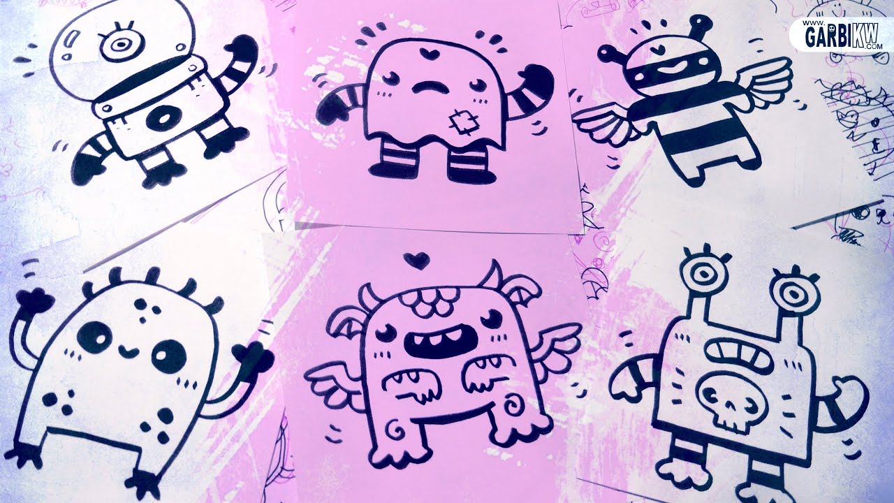 1280x720 How To Draw Little Monsters For Your Doodles - Little Monster Drawings