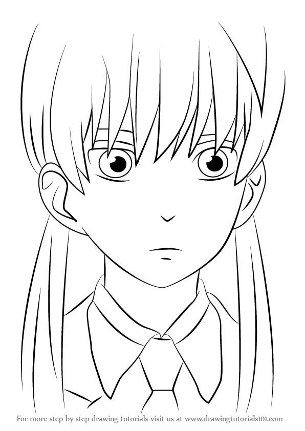 596x842 Learn How To Draw Shizuku Mizutani Face From My Little Monster - Little Monster Drawings