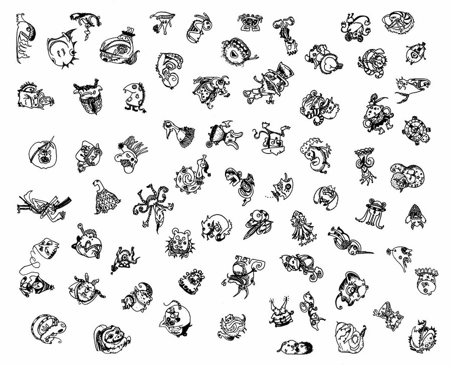 900x728 Pictures Of Little Monsters Drawing - Little Monster Drawings