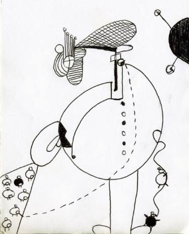 375x464 Little People Drawings For Sale Saatchi Art - Little People Drawings