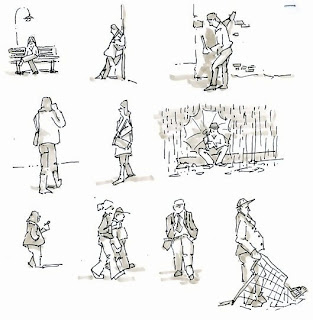 313x320 Darrell Anderson's Paintings, Marker Drawings And Prints Little - Little People Drawings