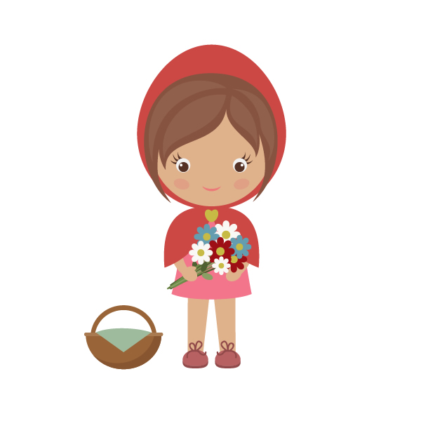 600x600 How To Draw Little Red Riding Hood With Basic Shapes In Adobe - Little Red Riding Hood Drawing