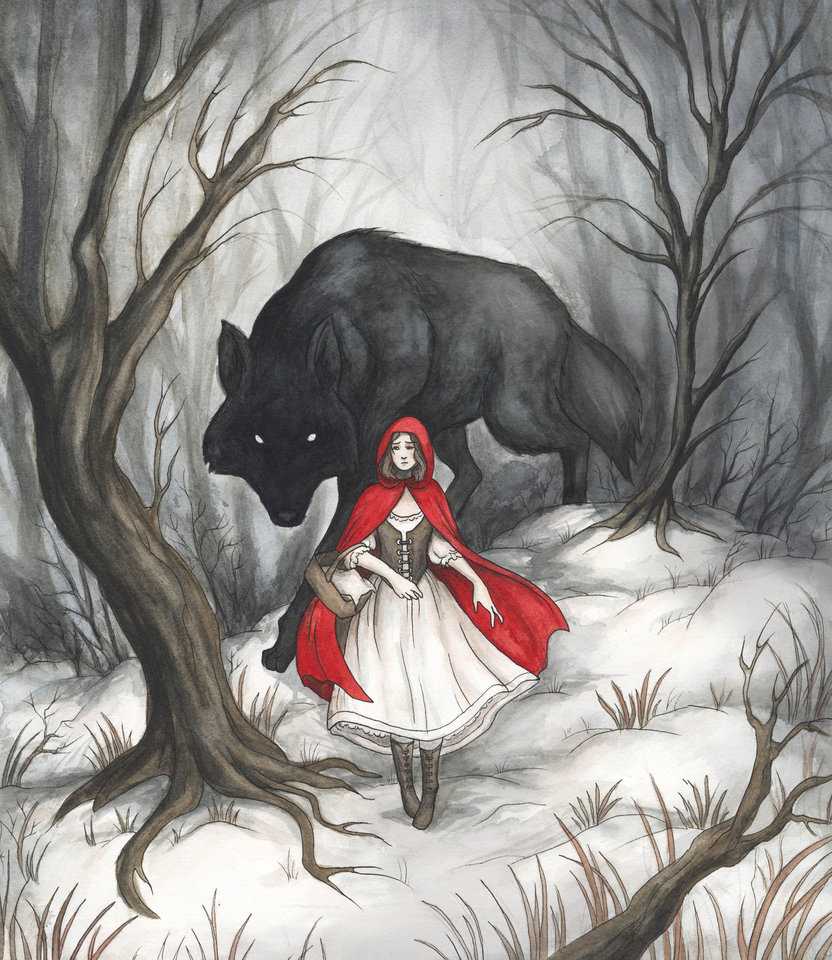 832x960 Little Red Riding Hood Writing Through Media - Little Red Riding Hood Drawing