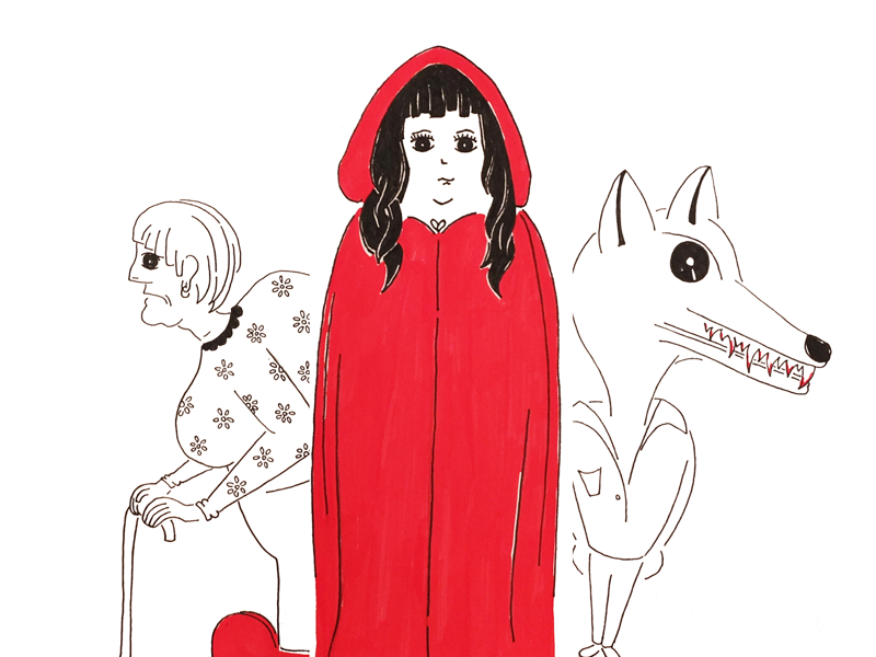 800x600 Little Red Riding Hood For Adults - Little Red Riding Hood Drawing