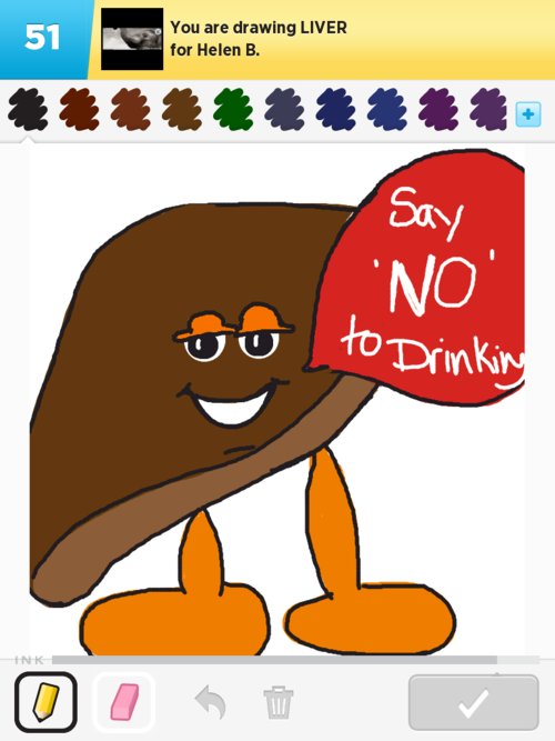 500x667 liver drawings - Liver Drawing