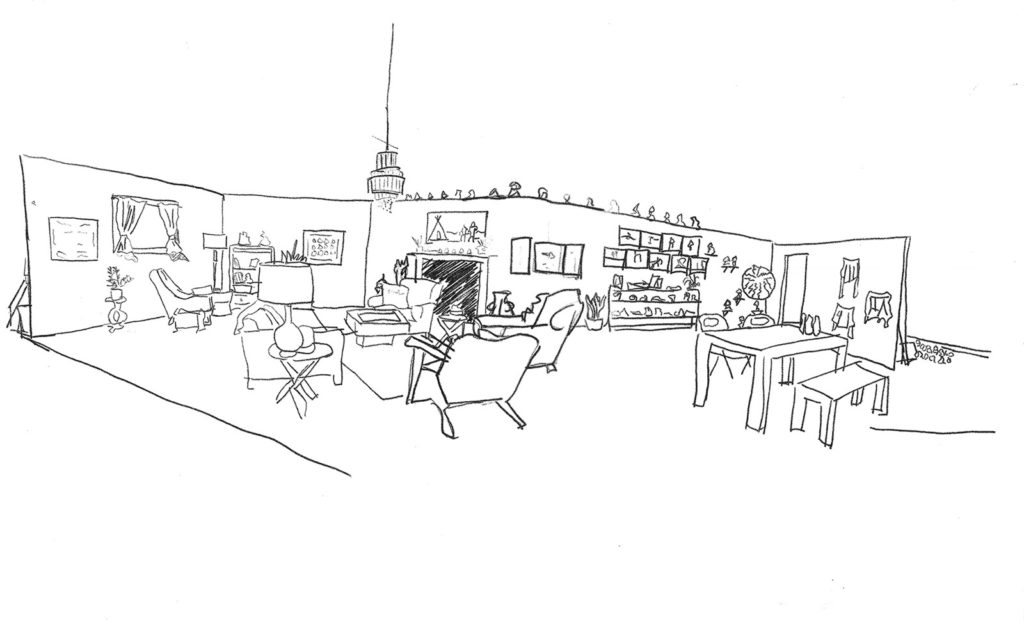 1024x620 unpacking the living room - Living Room Line Drawing