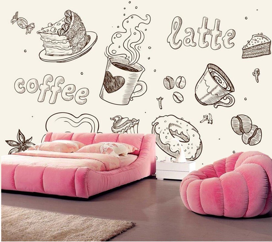 900x800 custom large murals,line drawing cafe murals wallpaper,restaurant - Living Room Line Drawing