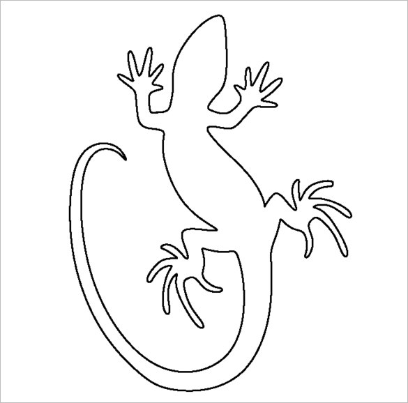 585x578 Lizard Templates, Crafts Ampamp Colouring Pages Free - Lizard Drawing For Kids