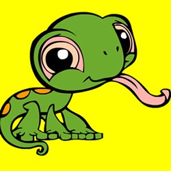 250x250 Lizard Free Online Games, Drawing For Kids, Coloring Pages, Kids - Lizard Drawing For Kids