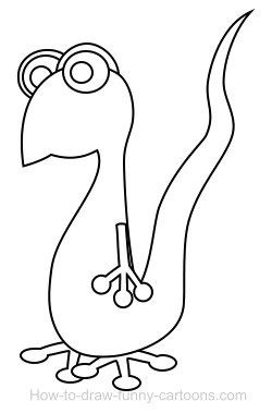 250x379 lizard drawing outline drawing a lizard cartoon lizard outline - Lizard Drawing Outline