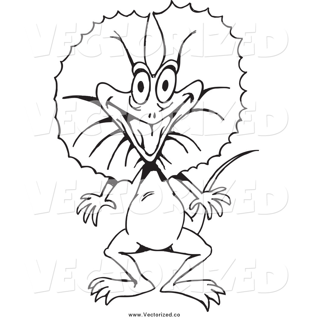 1024x1044 monitor lizard clipart lizard outline - Lizard Drawing Outline