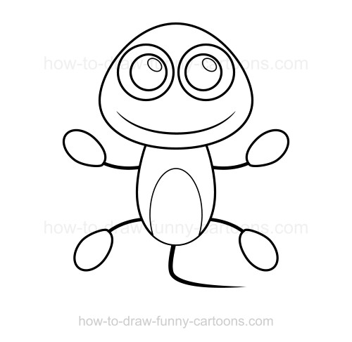 500x487 how to draw a lizard - Lizard Drawing Pictures