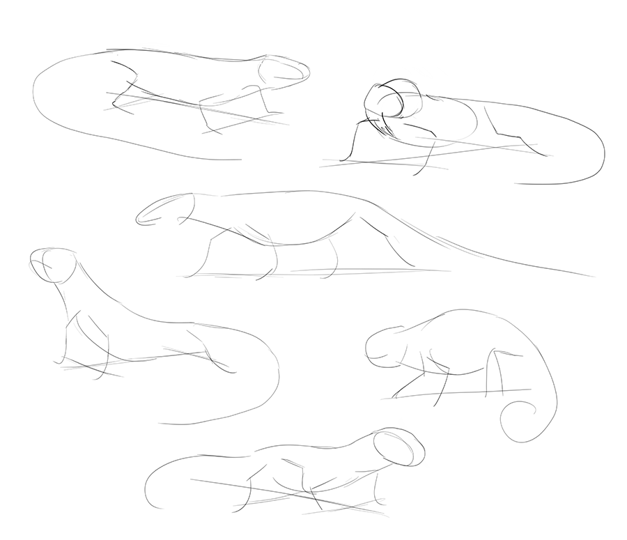 900x775 How To Draw Lizards - Lizard Line Drawing