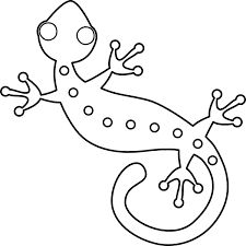 225x225 Best Lizard Images Images Geckos, How To Make Crafts, Iguanas - Lizard Outline Drawing