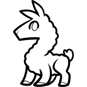 302x302 How To Draw How To Draw A Llama For Kids - Llama Drawing