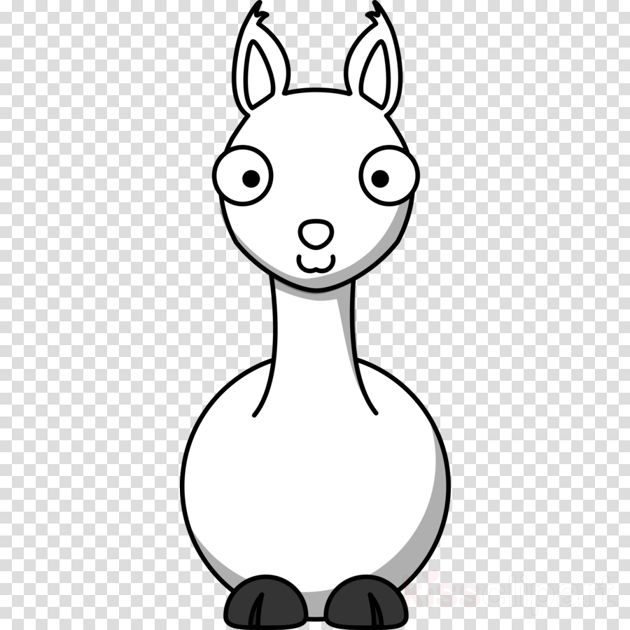 900x900 Drawing, Illustration, Face, Transparent Png Image Clipart Free - Llama Face Drawing