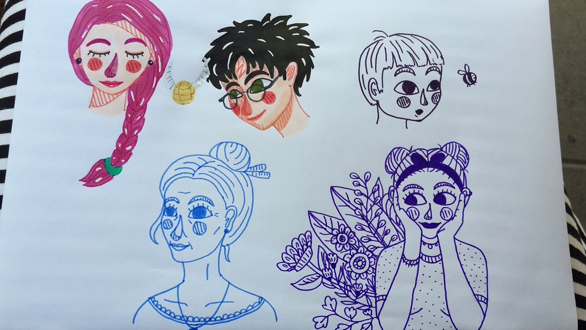 1200x675 Llama Queen On Twitter Face Sketches I Did On My Last - Llama Face Drawing