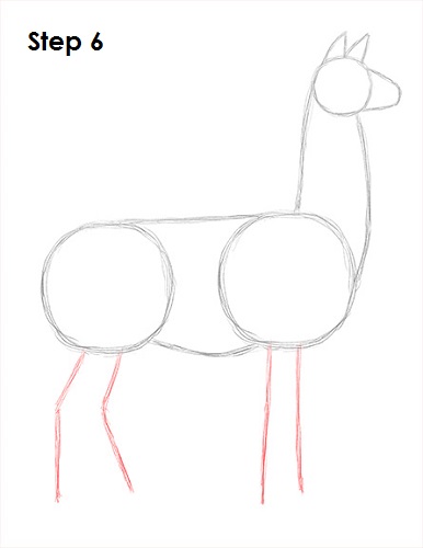 386x500 How To Draw A Llama - Llama Line Drawing