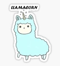 210x230 Llamacorn Drawing Stickers Redbubble - Llamacorn Drawing